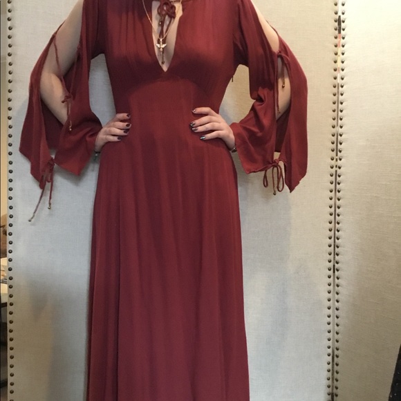 Free People Endless Summer rust maxi boho dress - Picture 5 of 5